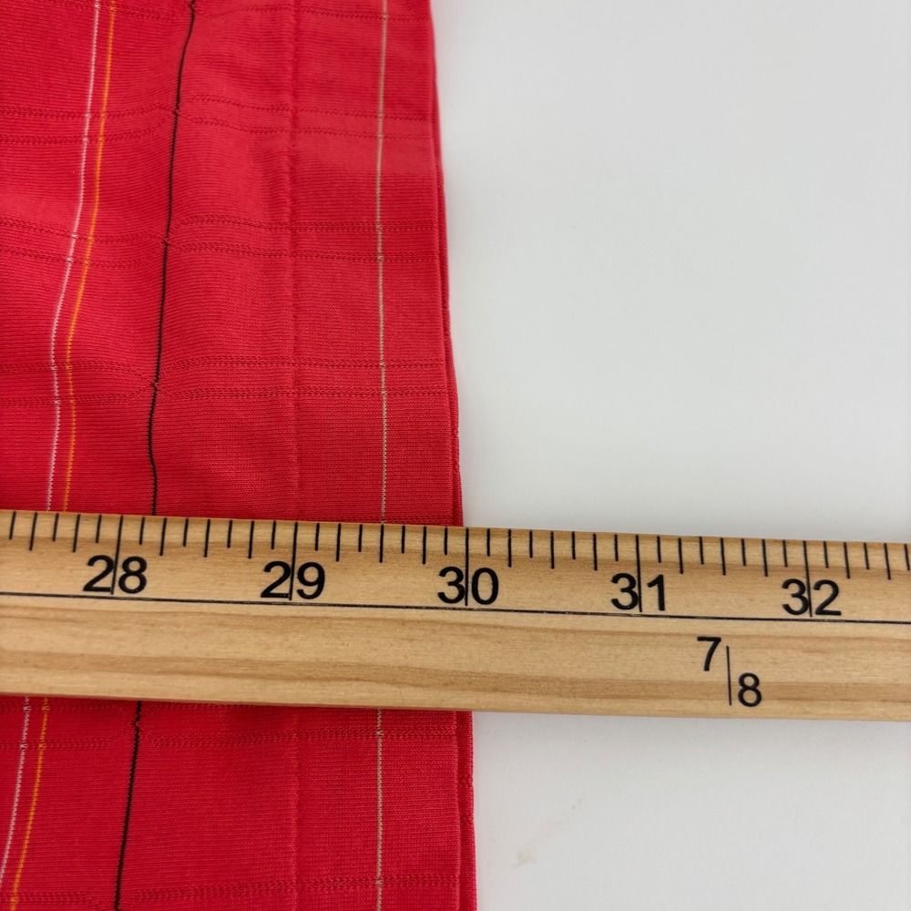 Tiger Woods Polo Shirt Mens Large Red Striped Cotton Short Sleeve Golfcore - Picture 7 of 9
